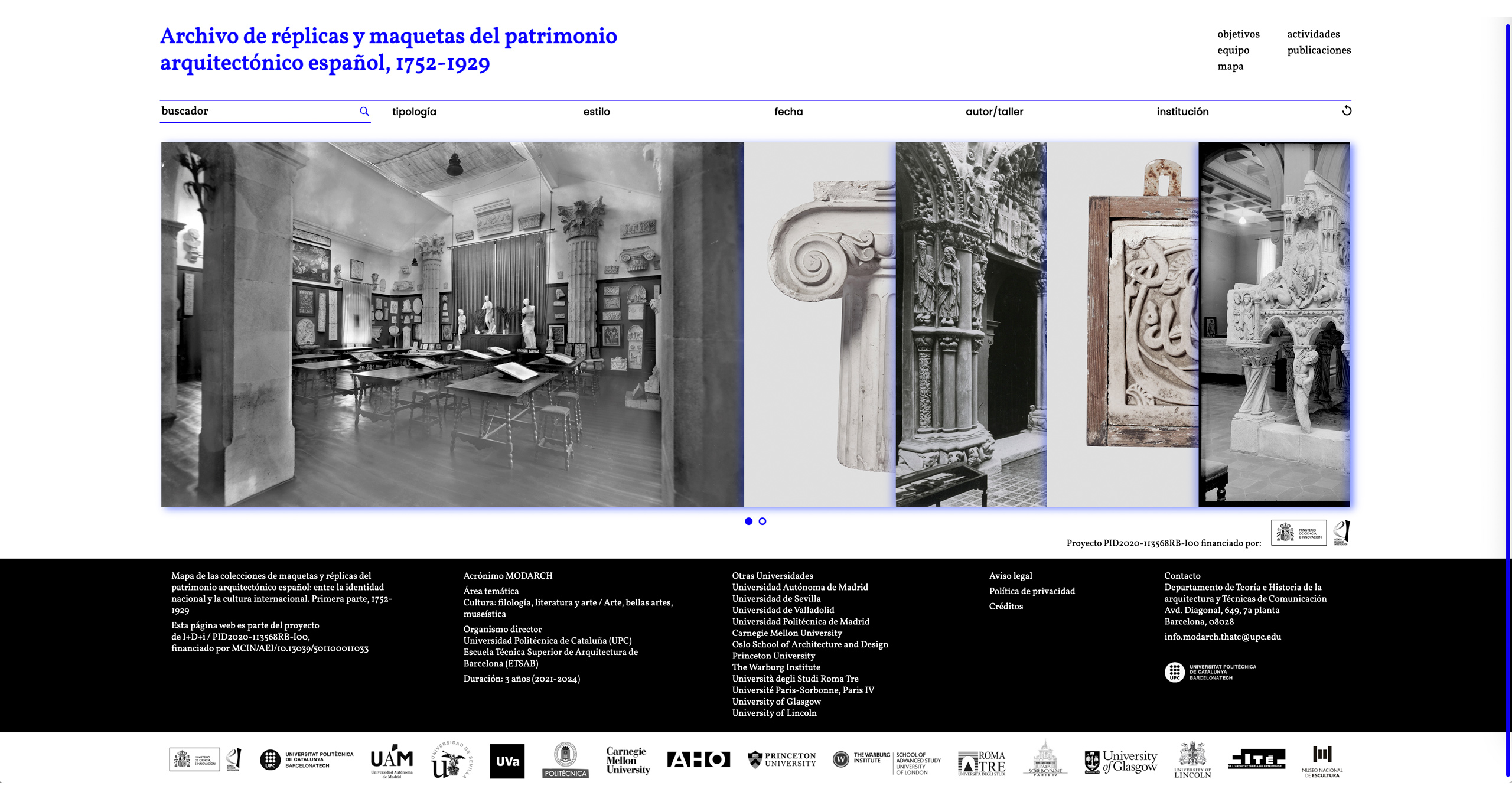 Archive of replicas and models of Spanish architectural heritage, 1752-1929